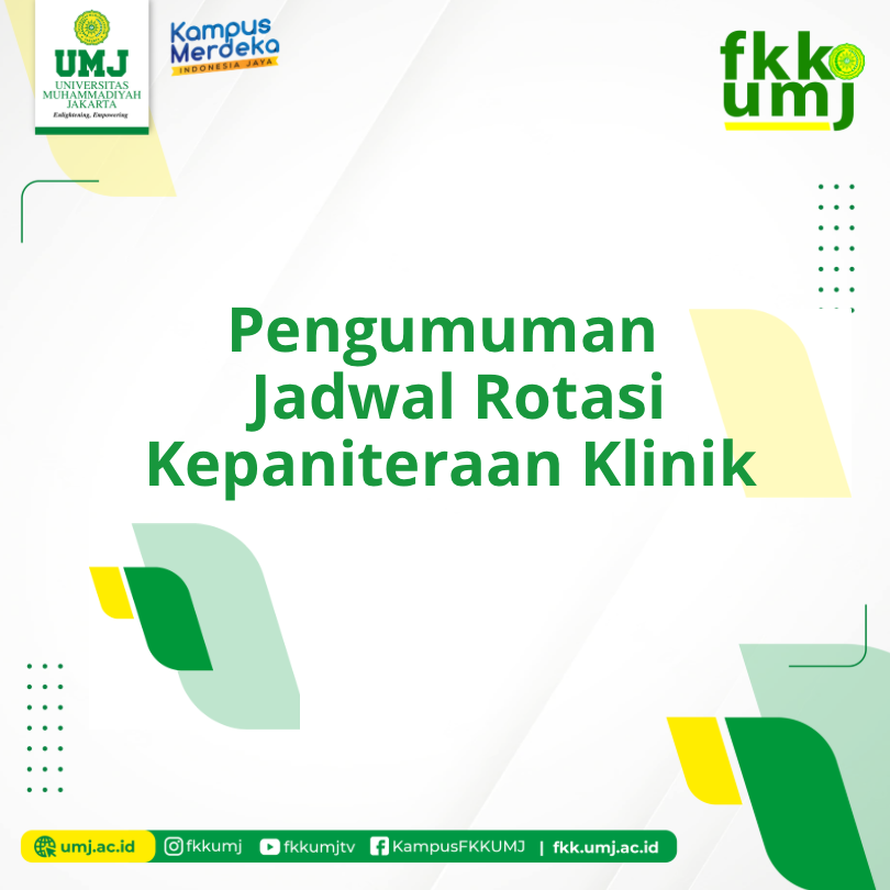 Jadwal Ilmu Kedokteran Komunitas Tahap 2